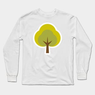 Green tree plant t-shirt Long Sleeve T-Shirt